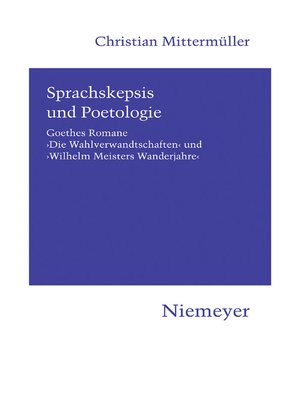 cover image of Sprachskepsis und Poetologie
